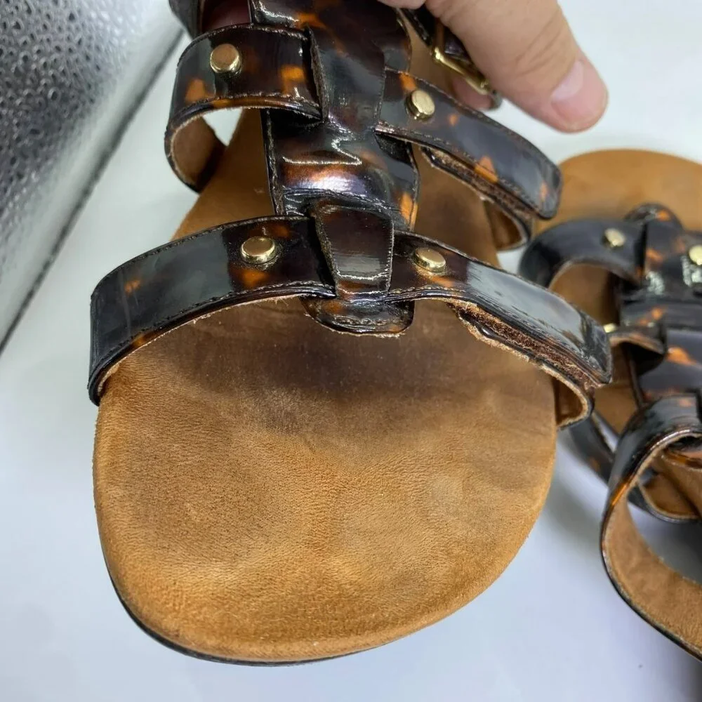 VIONIC Women’s Tortoise Park Radia Orthodic Adjustable Triple Strap Wedge Sandal